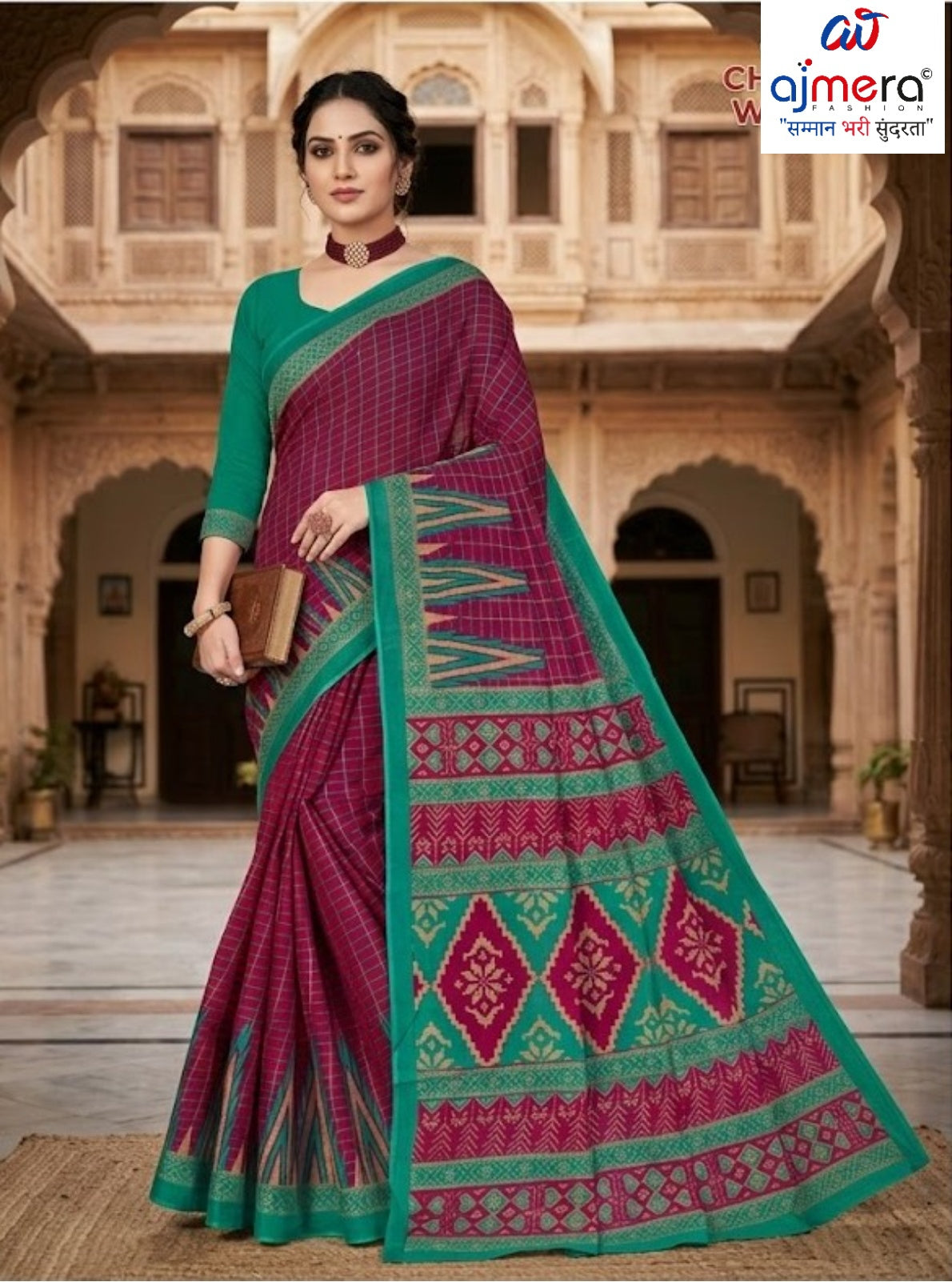 Premium Cotton Saree with Blouse Piece for Premium Ethnic and Traditional Wear | TLS-CHITRALEKHA WITH BP