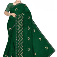 Dyed Matching Saree Supplier with Blouse Piece for Premium Ethnic and Traditional Wear | VKM-COMPANY