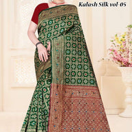 Detailed Rapier Silk Matching Saree With Blouse Piece | TUL-KALASH SILK VOL-05