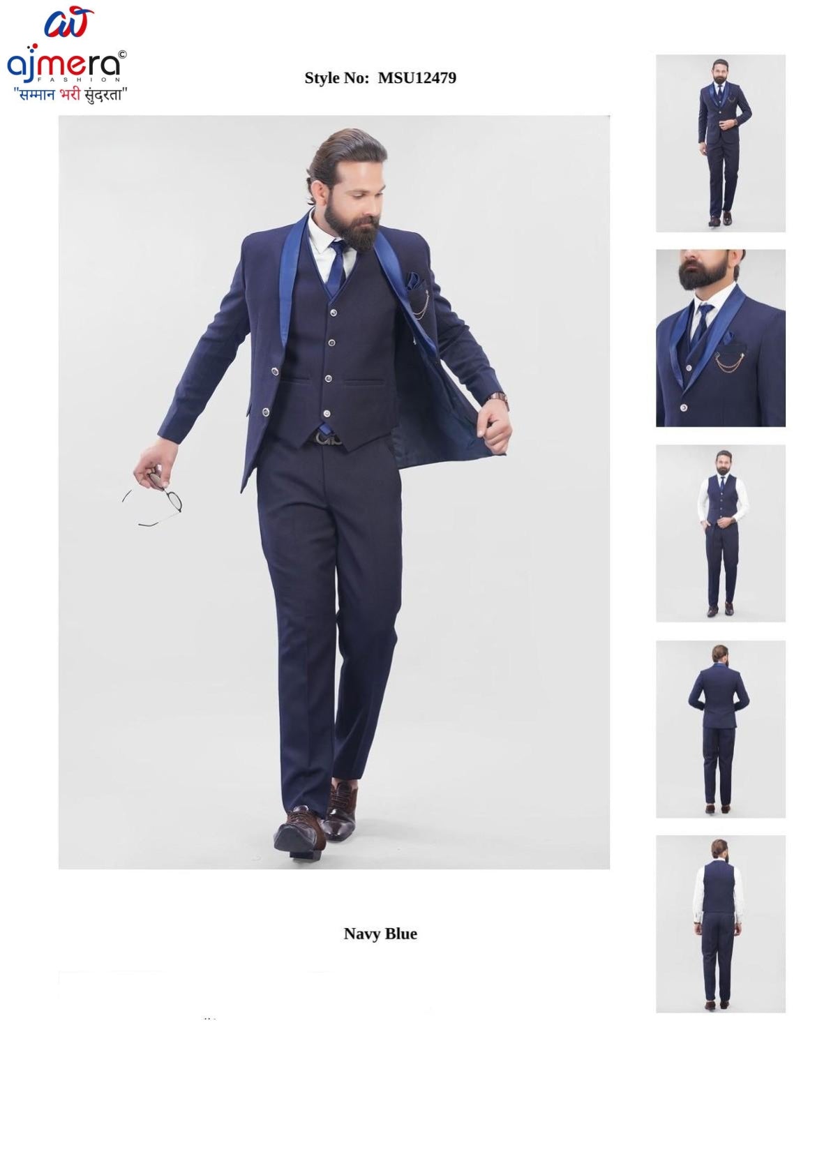 Mens Suit Manufacturer for Retailers | SNA-MSU12479
