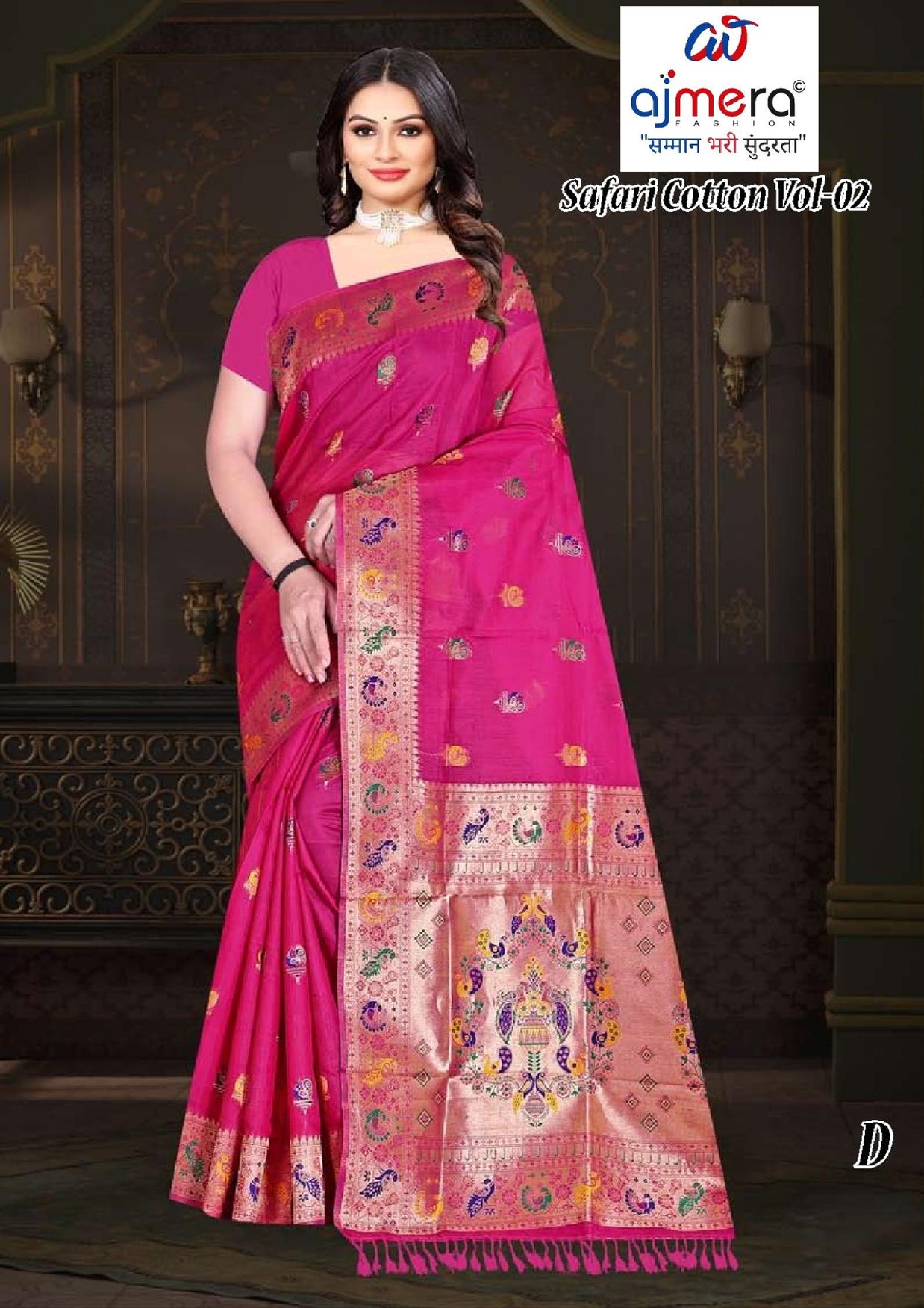 Exclusive Jacquard Silk Saree with Blouse Piece for Premium Cultural Wear | TUL-SAFARI COTTON VOL-02
