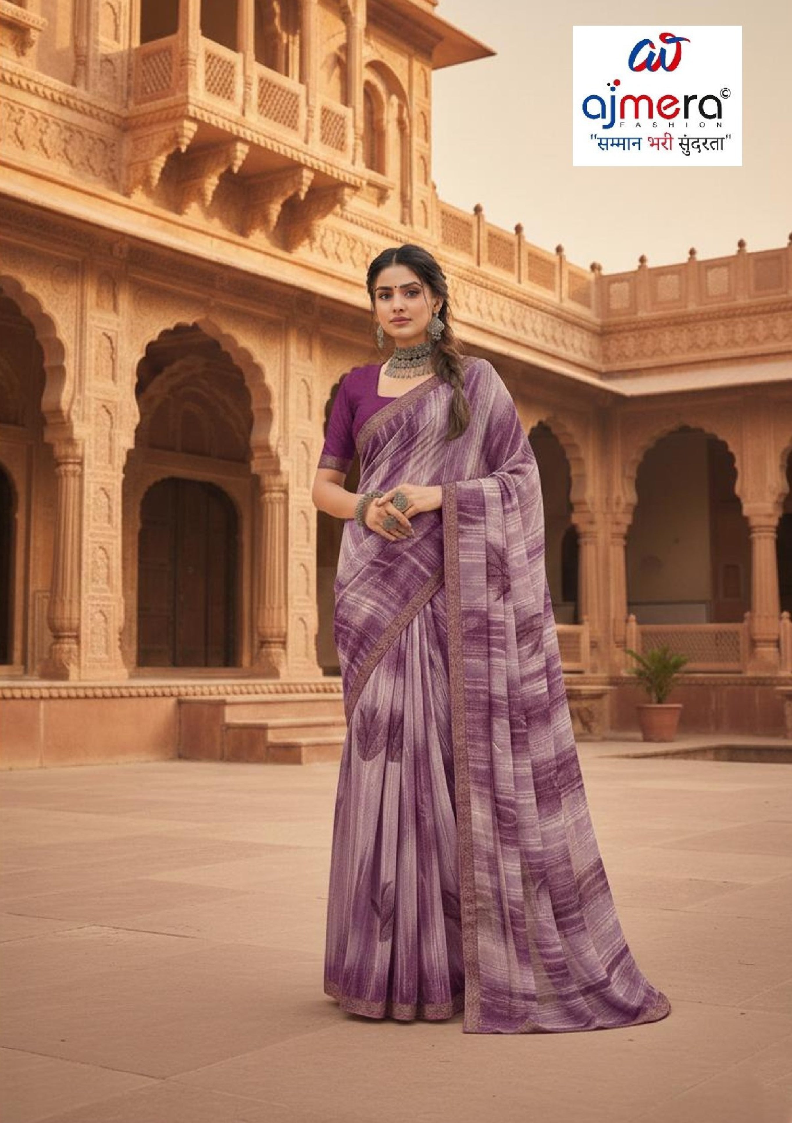 Stylish Printed Saree with Blouse Piece for Traditional Celebrations | PRM-MALDEEP