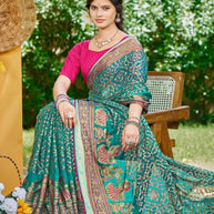 Classic Printed Saree with Blouse Piece for Timeless Traditional Style | VDT-ZOYA BRASSO-20