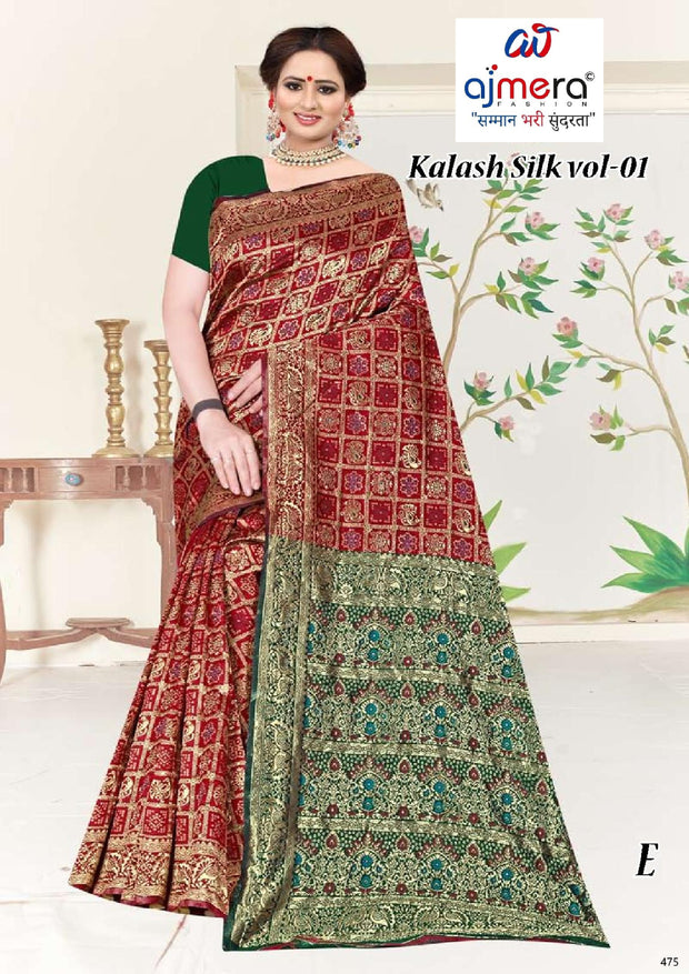 Superior Rapier Silk Matching Saree With Blouse Piece | TUL-KALASH SILK VOL-01