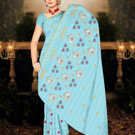 Fancy Cotton Saree with Without Blouse for Premium Ethnic and Traditional Wear | PJA-CHAM CHAM