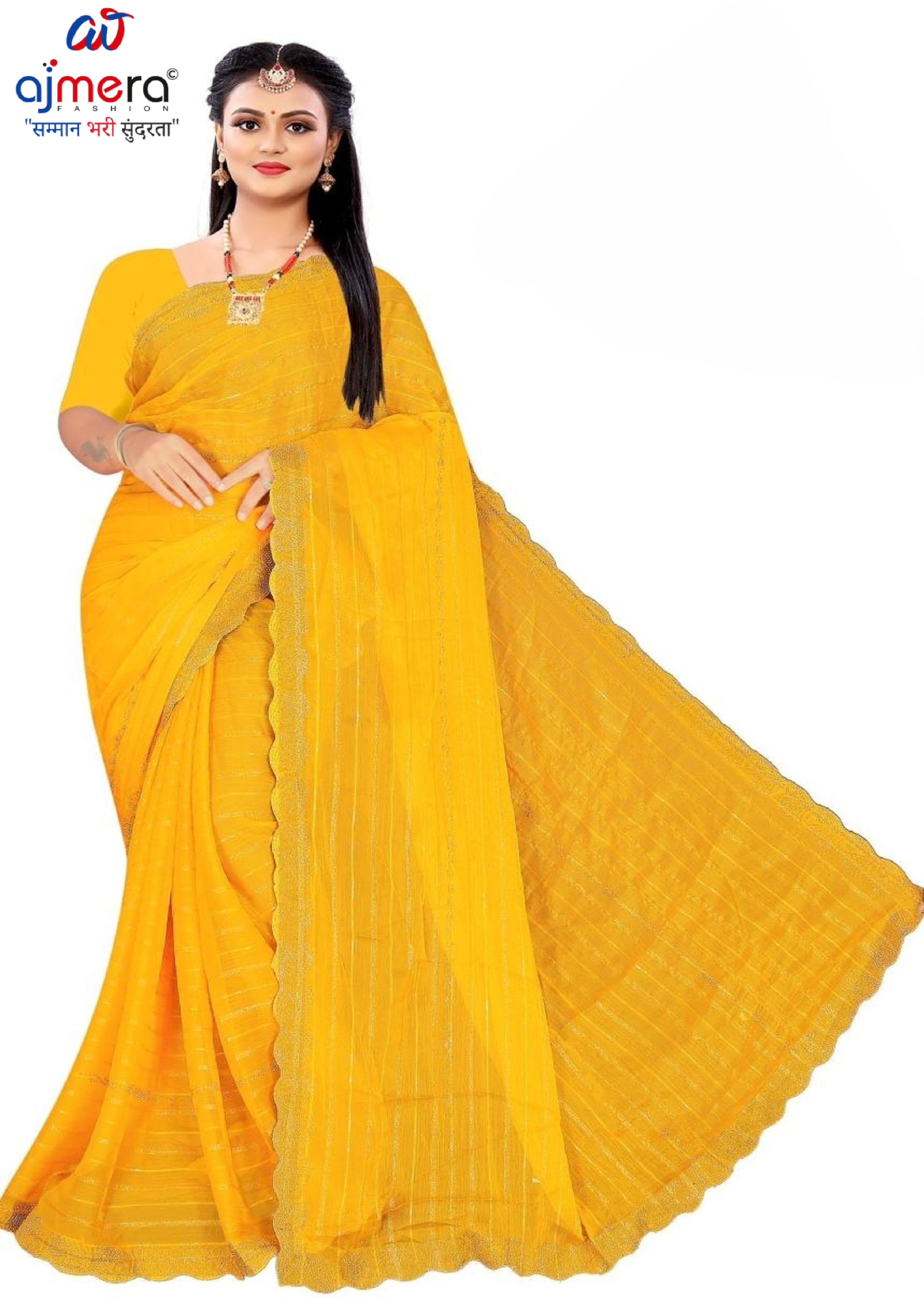Crepe Dyed Matching Saree with Blouse Piece for Premium Ethnic and Traditional Wear | RAL-SHEHANSHA
