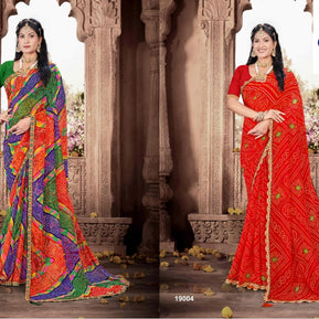 Beautiful Printed Saree with Blouse Piece for Cultural Celebrations | JS-LAVYA