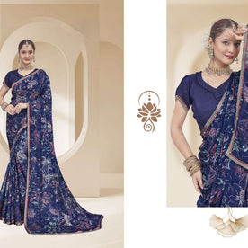 Designer Printed Saree with Blouse Piece for Special Occasions | RDD-NAYRA