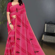 Premium Printed Saree with Matching Blouse Piece for Ethnic Elegance  | GPT-BIJLI-1