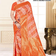 Exclusive Jacquard Silk Saree with Blouse Piece for Premium Cultural Wear | TUL-AMRIT VATIKA COTTON