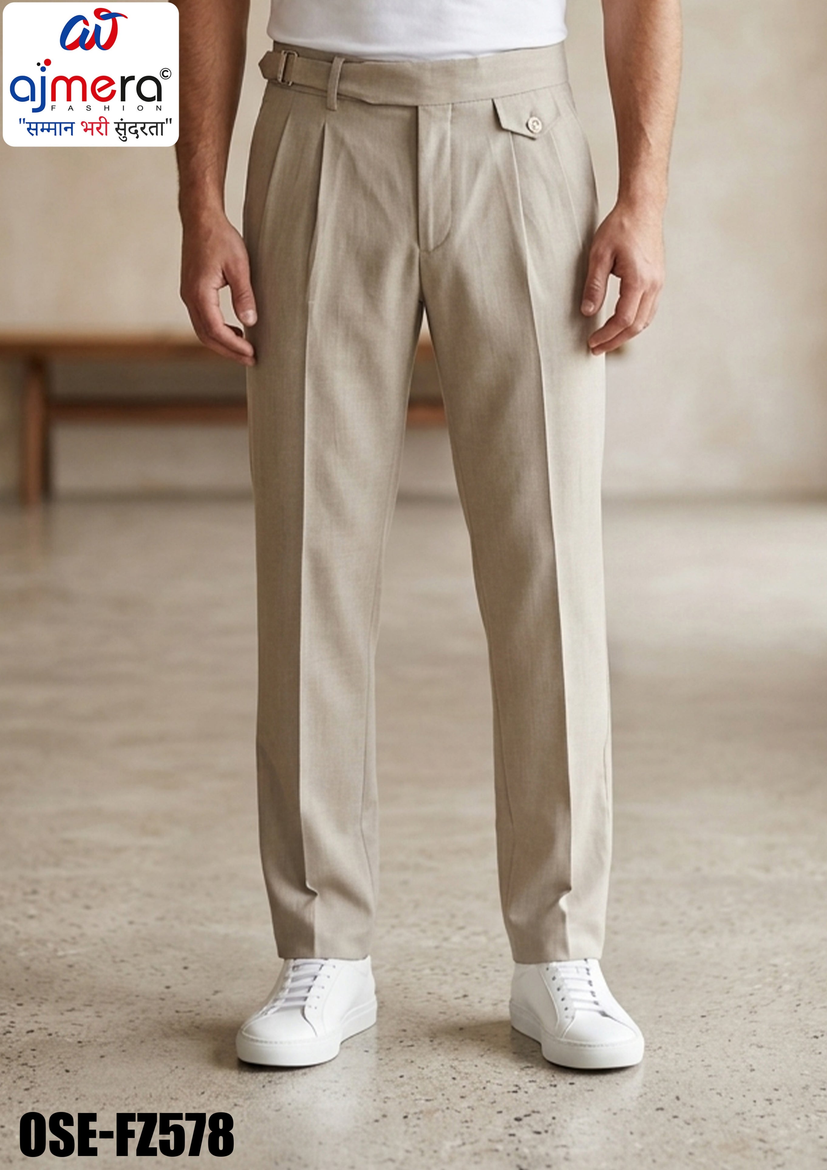 Premium Men's Formal Pant for Office & Business Wear | OSE-FZ578