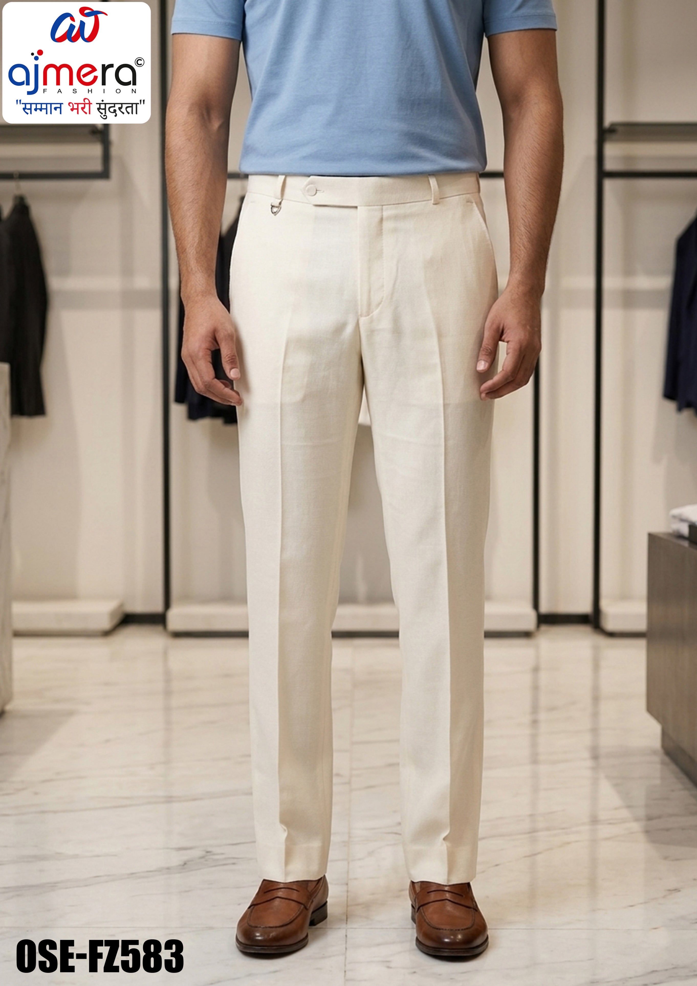 Premium Men's Formal Pant for Office & Business Wear | OSE-FZ583