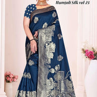 Luxury Jacquard Silk Saree With Blouse Piece | TUL-HUMJOLI SILK VOL-23