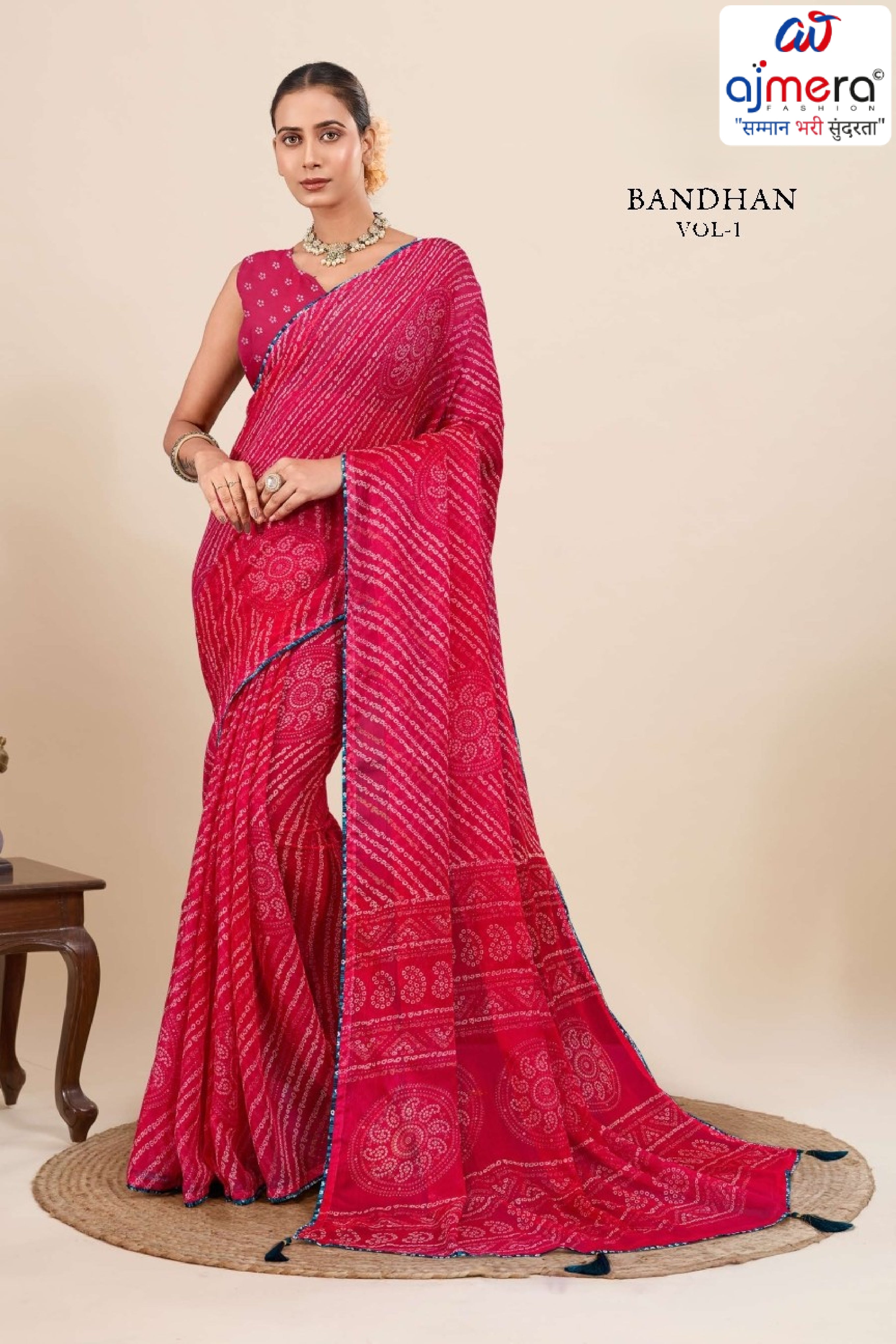 Designer Printed Saree with Blouse Piece for Special Occasions  | RMF-BANDHAN VOL-1