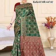 Exquisite Rapier Silk Matching Saree With Blouse Piece | TUL-KALASH SILK VOL-02