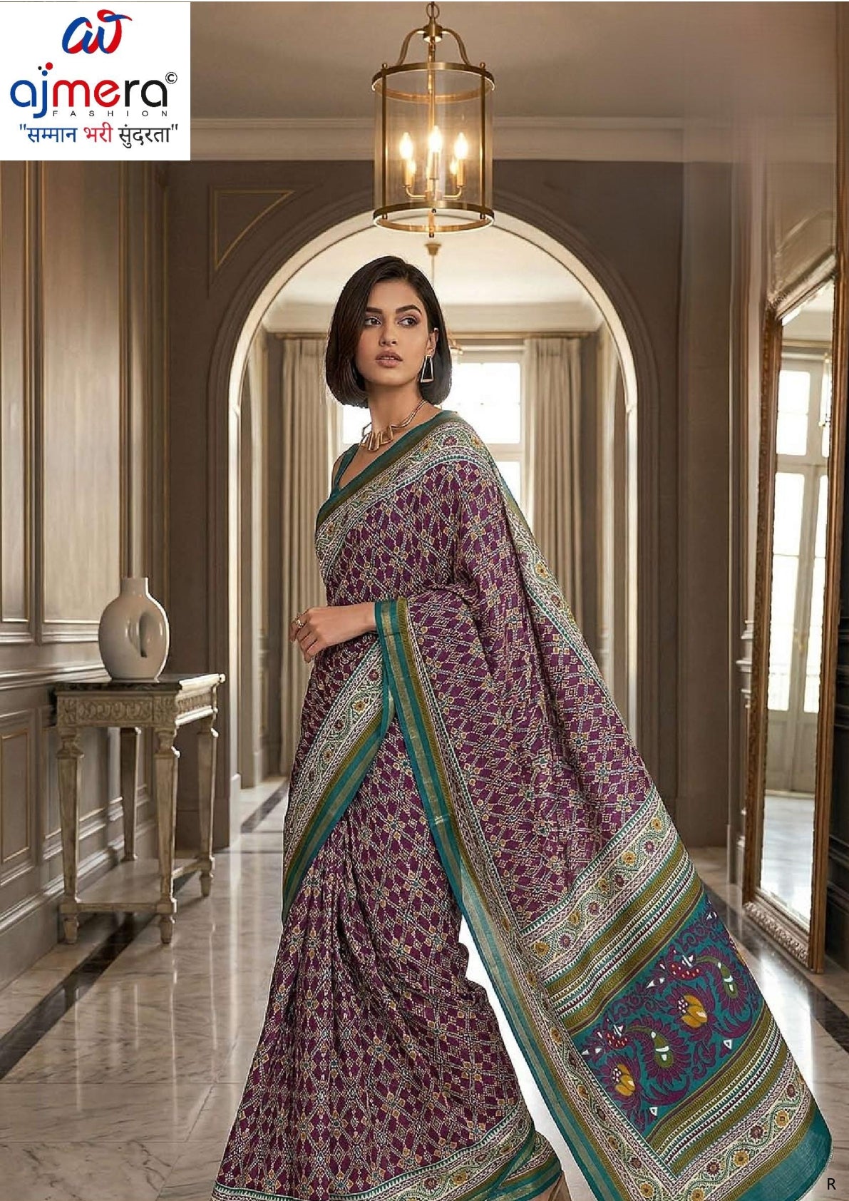 Graceful Printed Saree with Blouse Piece for Modern Ethnic Fashion | RMF-BRIDAL VOL-4