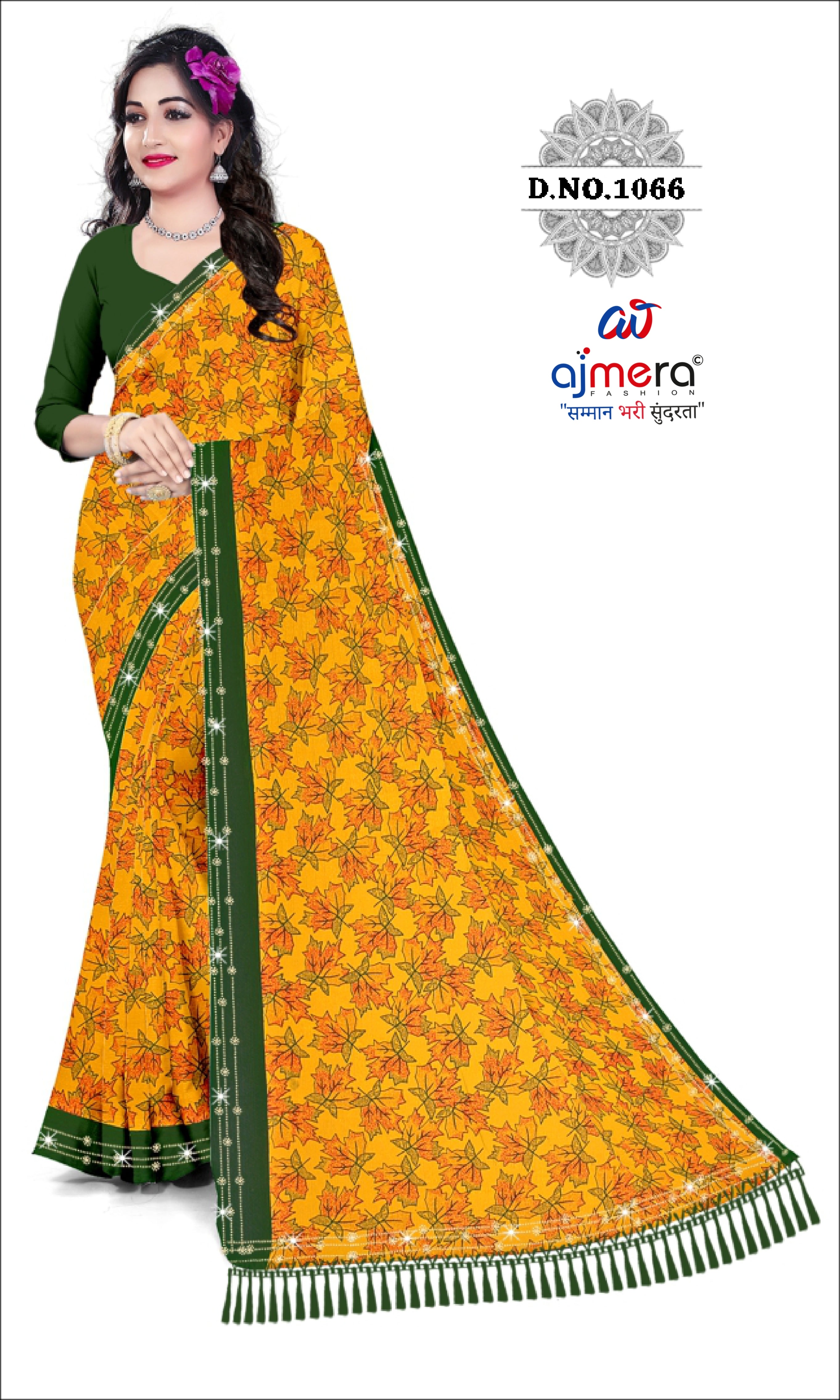 Exclusive Printed Saree with Blouse Piece for Elegant Ethnic Look | CAS-SHUBH LAGAN