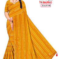 Trendy Dyed Matching Saree with Blouse Piece for Premium Ethnic and Traditional Wear | TIK-BAJIRAO