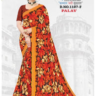 Beautiful Printed Saree with Blouse Piece for Cultural Celebrations | GLC-PALAV