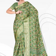 Fashionable Printed Saree with Blouse Piece for Festive Collection | VER-NEELAM-43545