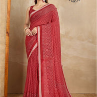 Stylish Printed Saree with Blouse Piece for Traditional Celebrations | RMF-PARI VOL-7