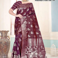 Stylish Jacquard Silk Saree with Blouse Piece for Festive Collection | TUL-MALBARI SILK VOL-59