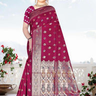 Premium Jacquard Silk Saree with Matching Blouse Piece for Ethnic Celebrations | TUL-CLEAR SILK VOL-07
