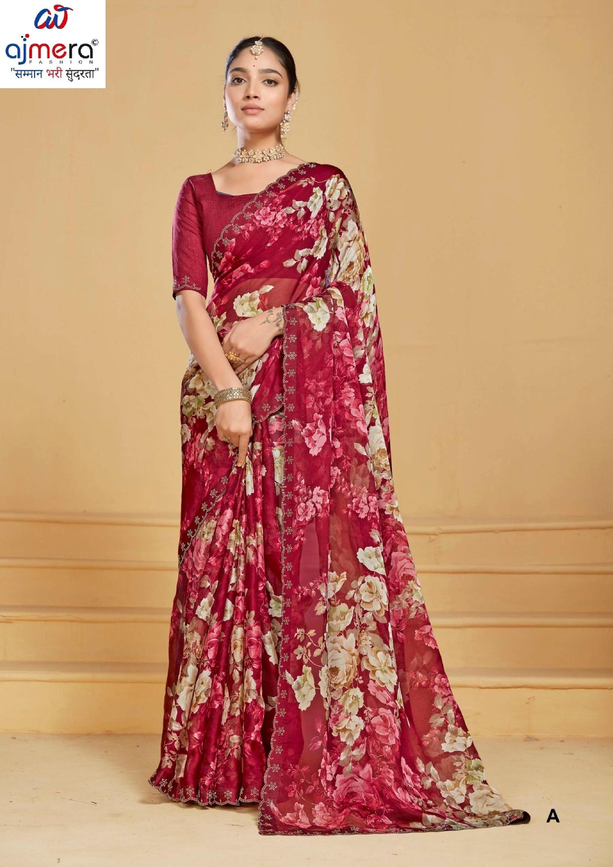 Premium Printed Saree with Matching Blouse Piece for Ethnic Elegance  | RDD-TANUJA
