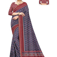 Daily Wear Cotton Saree with Blouse Piece for Premium Ethnic and Traditional Wear | ANT-MUSKAN PURE SILK