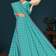 Soft Cotton Saree with Without Blouse for Premium Ethnic and Traditional Wear | PJA-BANGAL BEAUTY