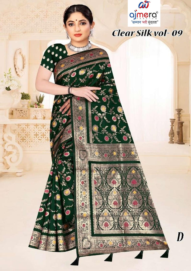 Refined Craft Jacquard Silk Saree With Blouse Piece | TUL-CLEAR SILK VOL-09