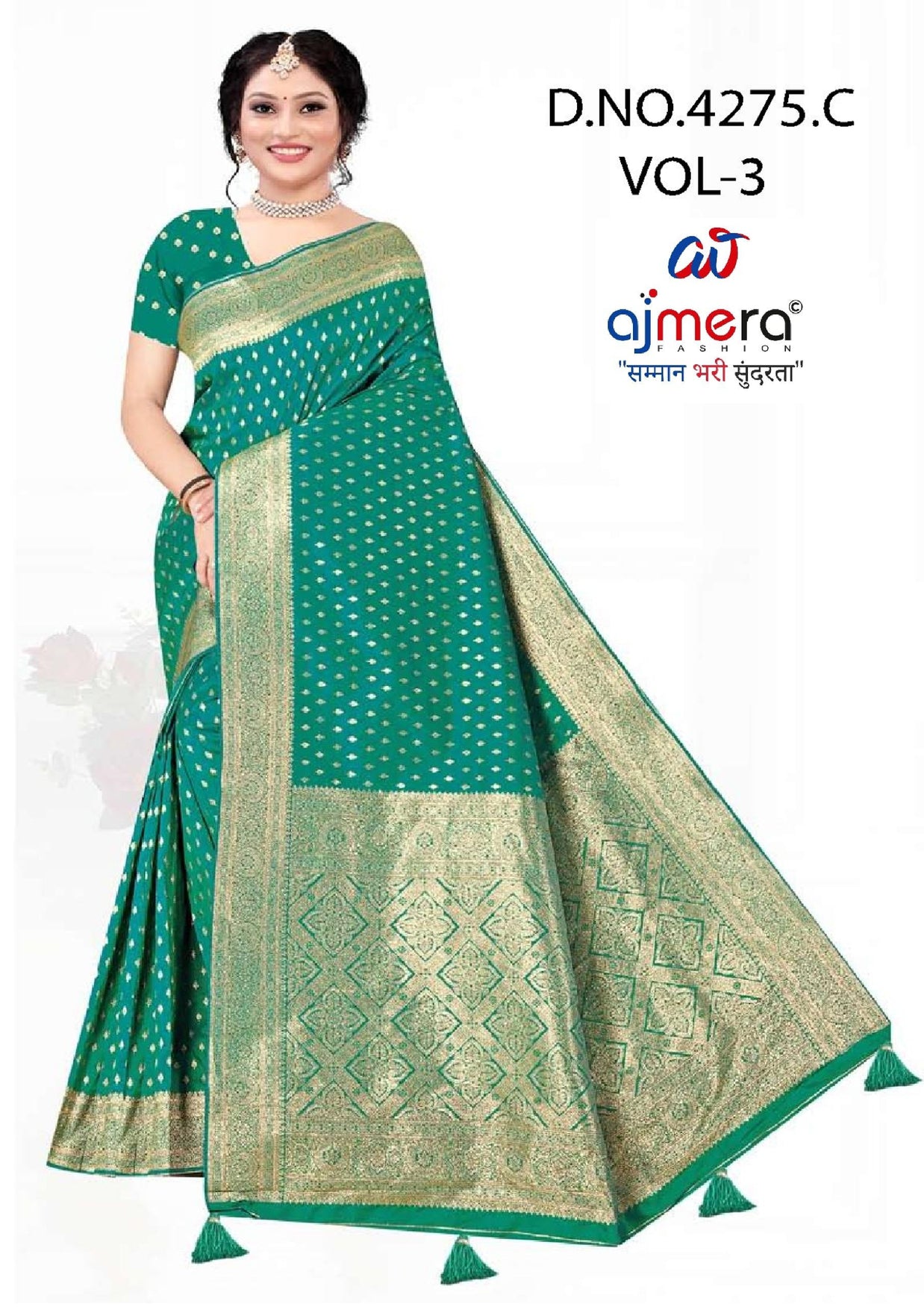 Classic Jacquard Silk Saree with Blouse Piece for Elegant Traditional Look | DBU-BANARASI SILK VOL-3