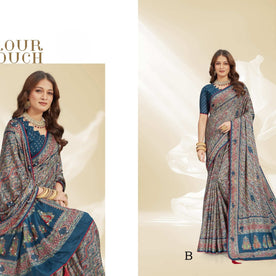 Contemporary Printed Saree with Blouse Piece for Premium Wear | RDD-MRUNALI VOL-2