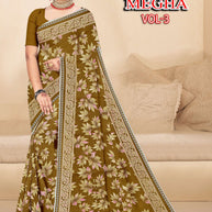 Beautiful Printed Saree with Blouse Piece for Cultural Celebrations | GPT-MEGHA-3