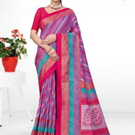 Stylish Printed Saree with Blouse Piece for Traditional Celebrations  | VER-BANJARAN-44228
