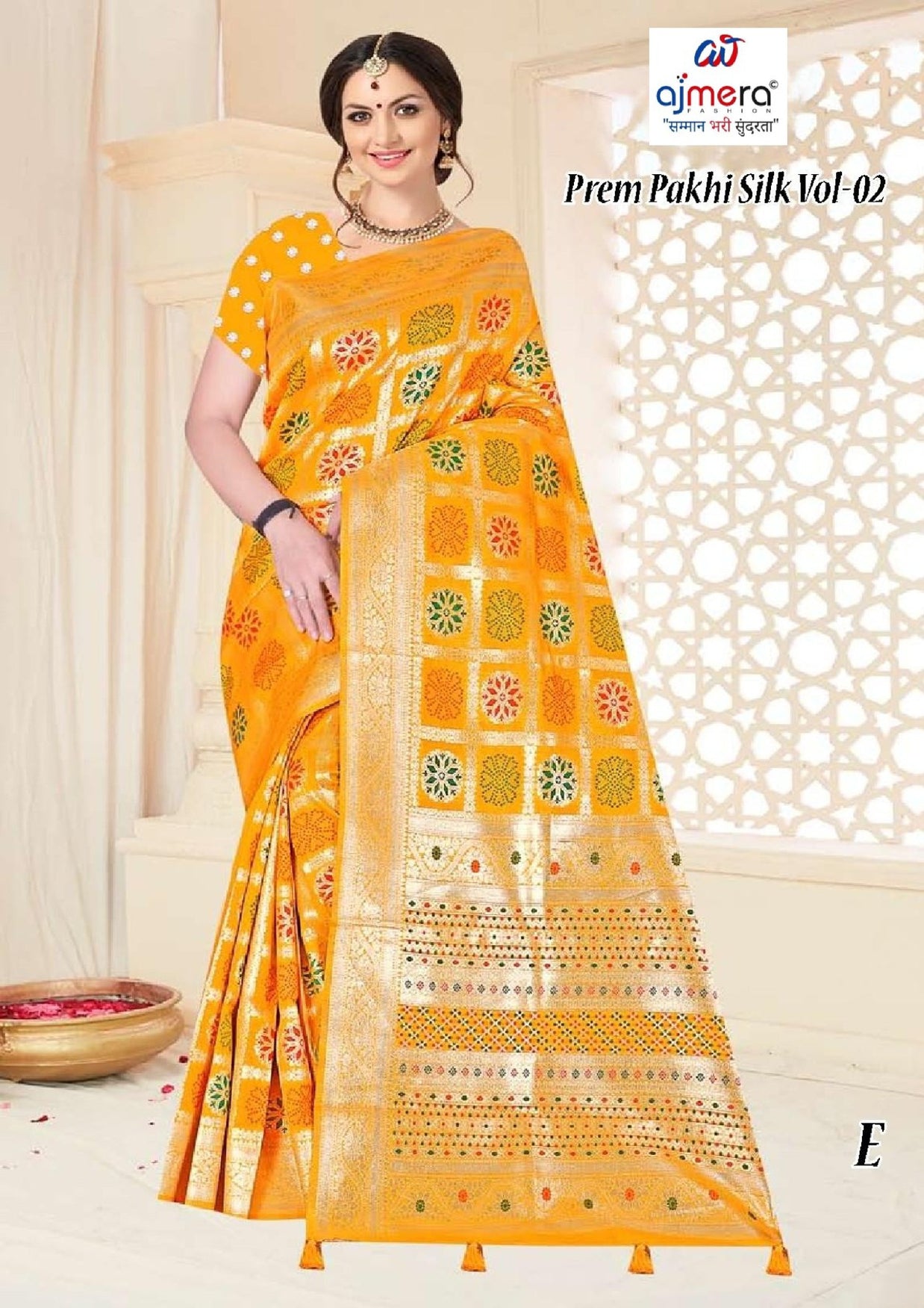 Rich Jacquard Silk Saree with Blouse Piece for Sophisticated Ethnic Style | TUL-PREM PAKHI SILK VOL-02