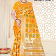 Rich Jacquard Silk Saree with Blouse Piece for Sophisticated Ethnic Style | TUL-PREM PAKHI SILK VOL-02
