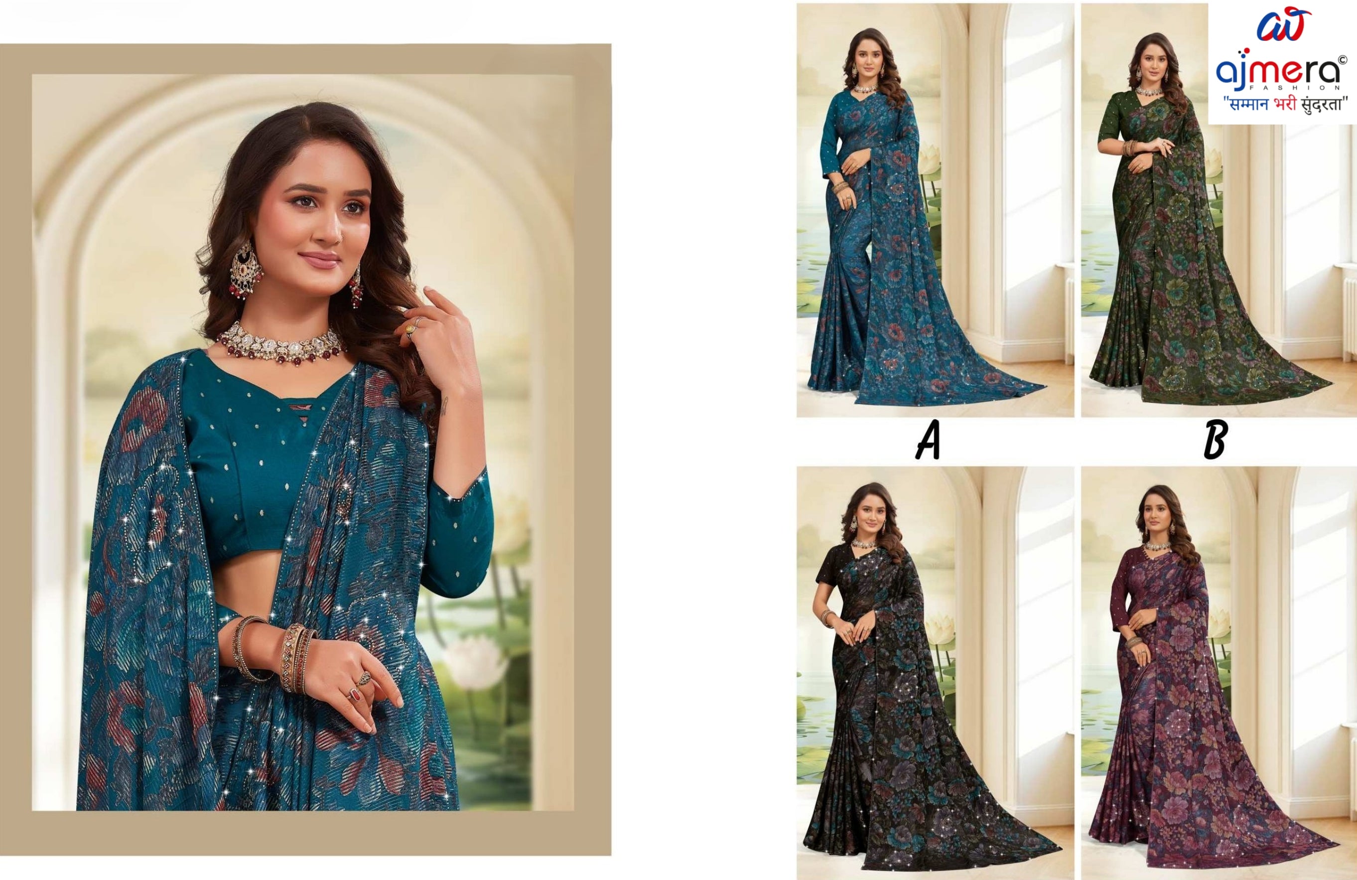 Stylish Printed Saree with Blouse Piece for Traditional Celebrations  | RDD-KAAMYA VOL-03