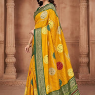 Premium Printed Saree with Matching Blouse Piece for Ethnic Elegance  | VER-BANJARAN-43342