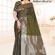 Classic Jacquard Silk Saree with Blouse Piece for Elegant Traditional Look | TUL-MALBARI SILK VOL-63