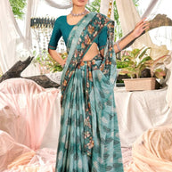 Chic Printed Saree with Blouse Piece for Sophisticated Ethnic Style | PRM-MISS UNIVERSE