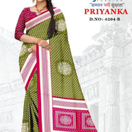 Chic Printed Saree with Blouse Piece for Sophisticated Ethnic Style | GLC-PRIYANKA
