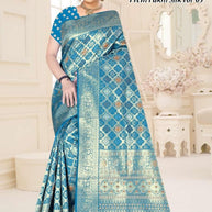 Premium Jacquard Silk Saree with Matching Blouse Piece for Ethnic Celebrations | TUL-PREM PAKHI SILK VOL-05