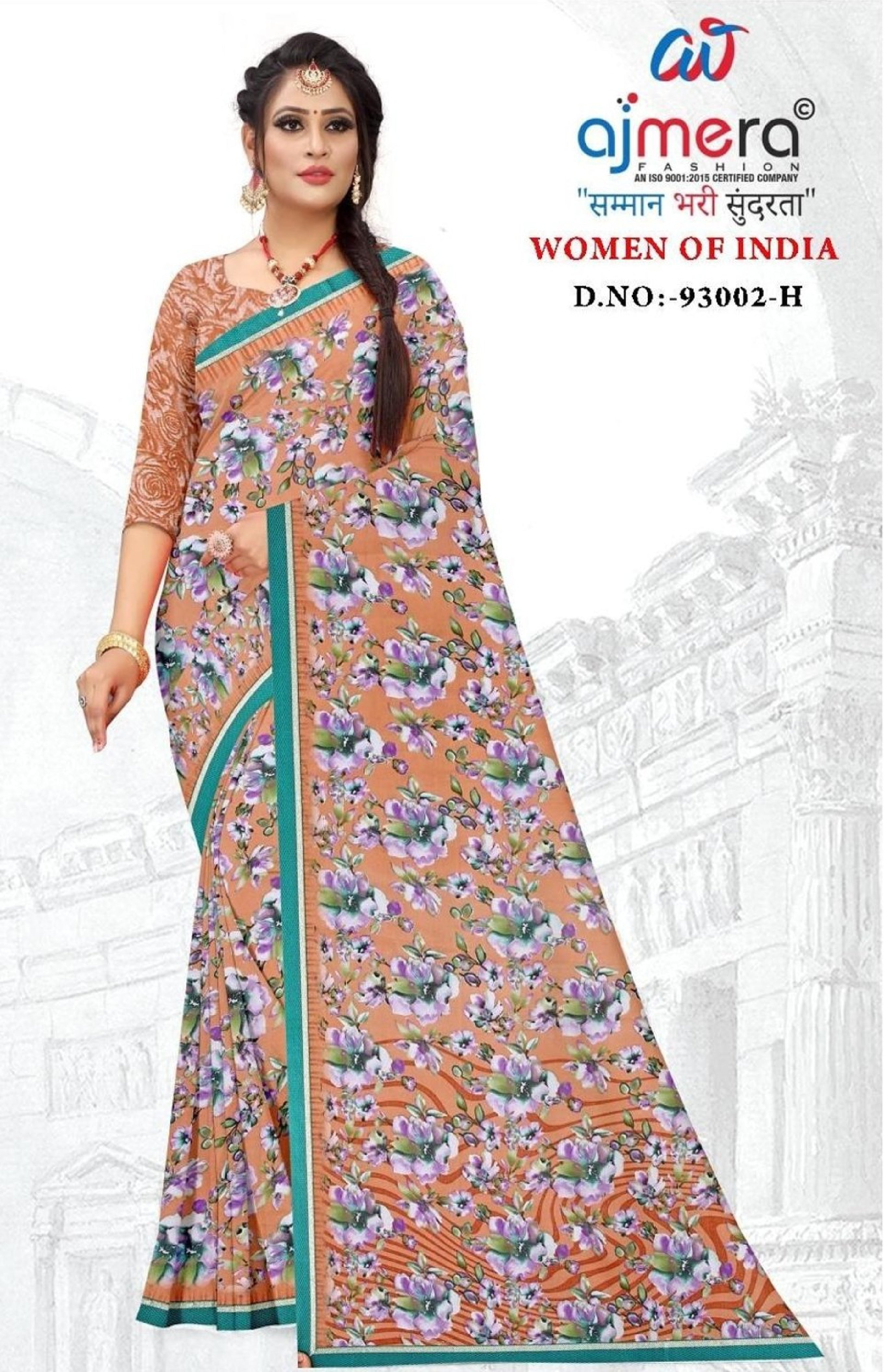 Trendy Printed Saree without Blouse for Women’s Ethnic Wardrobe | GLC-WOMEN OF INDIA