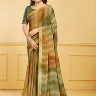 Stylish Printed Saree with Blouse Piece for Traditional Celebrations  | RDD-TANVI