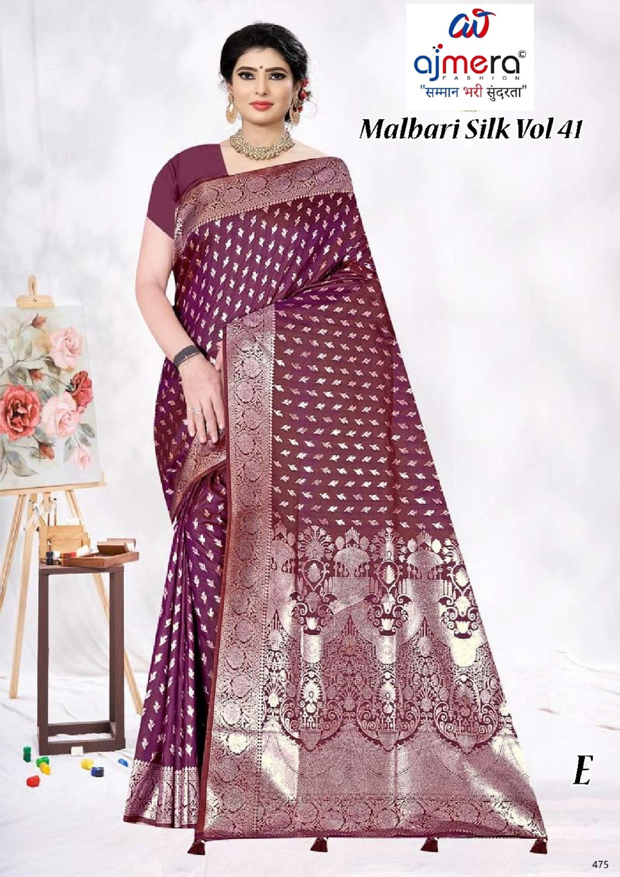 Luxury Jacquard Silk Saree with Blouse Piece for Wedding & Party Wear | TUL-MALBARI SILK VOL-41