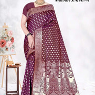 Luxury Jacquard Silk Saree with Blouse Piece for Wedding & Party Wear | TUL-MALBARI SILK VOL-41