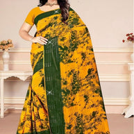 Graceful Printed Saree with Blouse Piece for Modern Ethnic Fashion  | CAS-BHAGYA SHREE