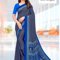 Printed Print Loose Saree without Blouse for Premium Ethnic and Traditional Wear | SIP-MISS WORLD