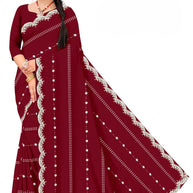 Dyed Matching Saree Manufacturer with Blouse Piece for Premium Ethnic and Traditional Wear | SRS-SHYAM SUNDARI